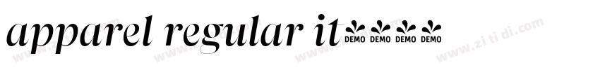 apparel regular it字体转换